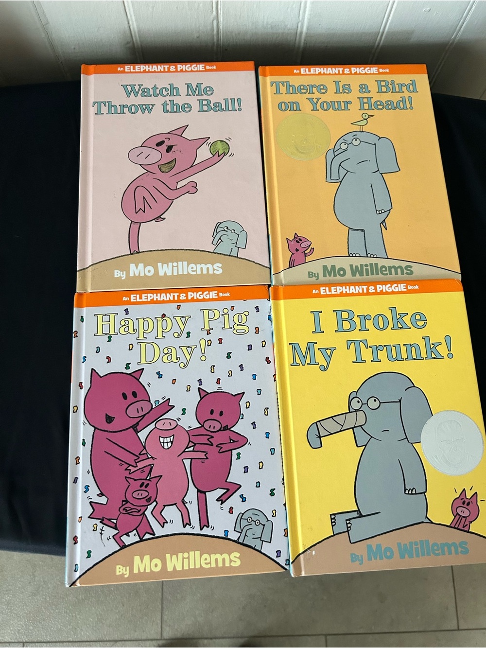 4 Elephant & Piggie Books By Mo Willems